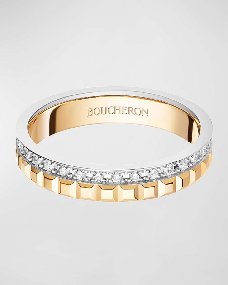 Yellow Gold and White Gold Quatre Diamond Ring, EU 59 / US 8.7